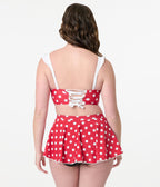 Disney Mickey & Friends Collection by Unique Vintage Minnie Red & White Dot Swim Top - Unique Vintage - Womens, SWIM, TOP