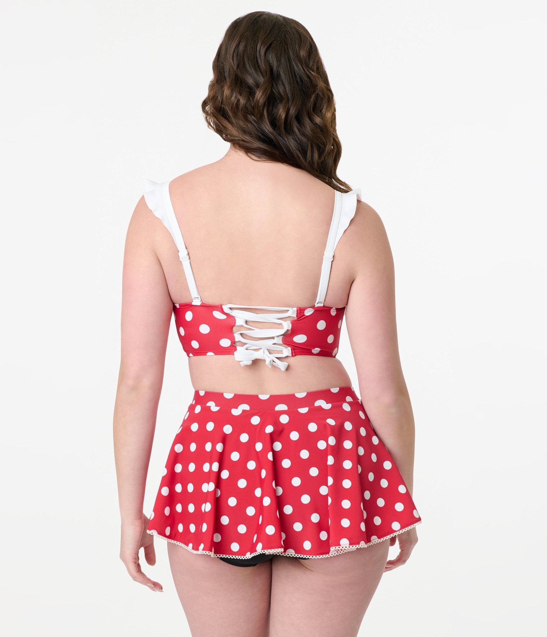 Disney Mickey & Friends Collection by Unique Vintage Minnie Red & White Dot Swim Top - Unique Vintage - Womens, SWIM, TOP