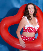 Disney Mickey & Friends Collection by Unique Vintage Minnie Red & White Dot Swim Top - Unique Vintage - Womens, SWIM, TOP