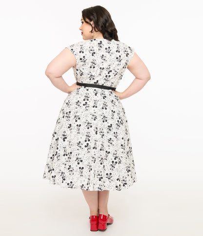 Disney Mickey & Friends Collection by Unique Vintage Plus Size Mickey Mouse Swing Dress - Unique Vintage - Womens, DRESSES