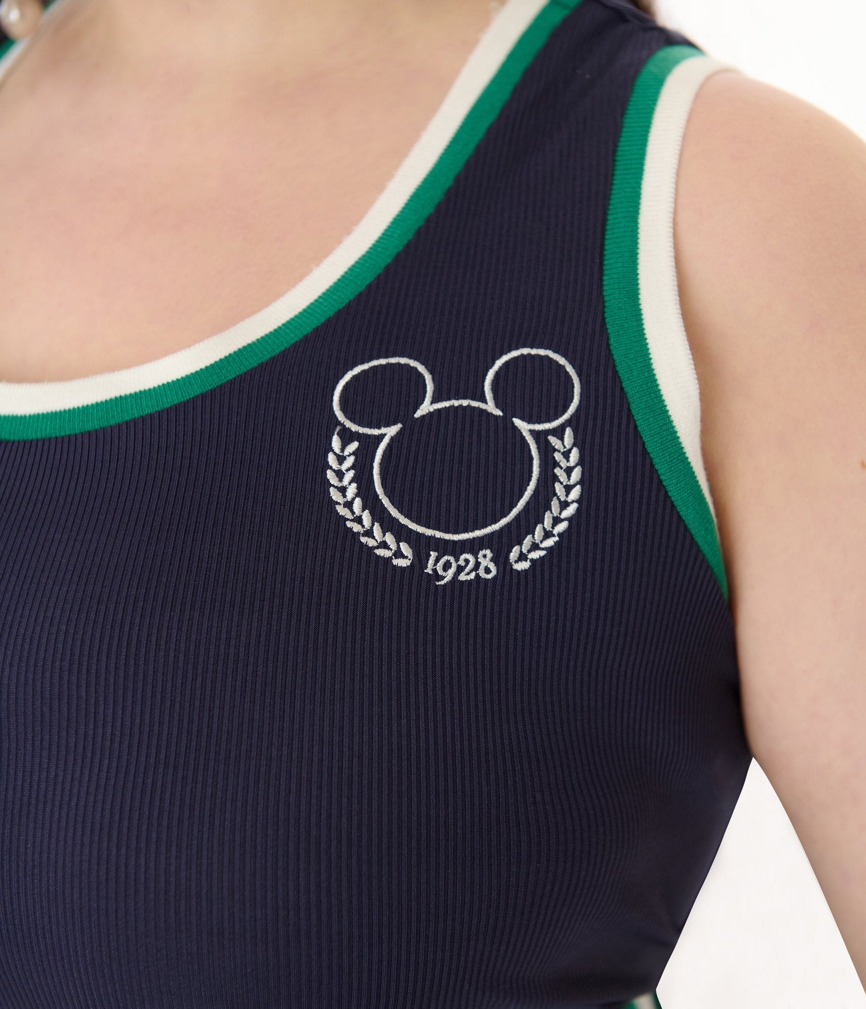 Disney Mickey & Friends Collection by Unique Vintage Plus Navy & Green Mickey & Goofy Pleated Tennis Dress - Unique Vintage