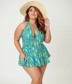 Disney Mickey & Friends Collection by Unique Vintage Plus Size Surfing Mickey Wendy Swimsuit - Unique Vintage - Womens, SWIM, 1 PC