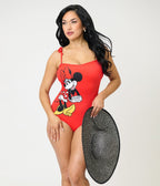 Disney Mickey & Friends Collection by Unique Vintage Red Minnie One Piece Swimsuit - Unique Vintage - Womens, SWIM, 1 PC