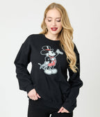 Disney Mickey & Friends Collection by Unique Vintage Top Hat Mickey Unisex Sweatshirt - Unique Vintage - Unisex, Tops, Knit Tops