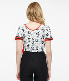 Disney Mickey & Friends Collection by Unique Vintage Mickey Mouse Surplice Bodysuit - Unique Vintage  Womens, TOPS, BODYSUITS