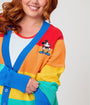 Disney Pride Collection by Unique Vintage Plus Size Rainbow Mickey Button Cardigan