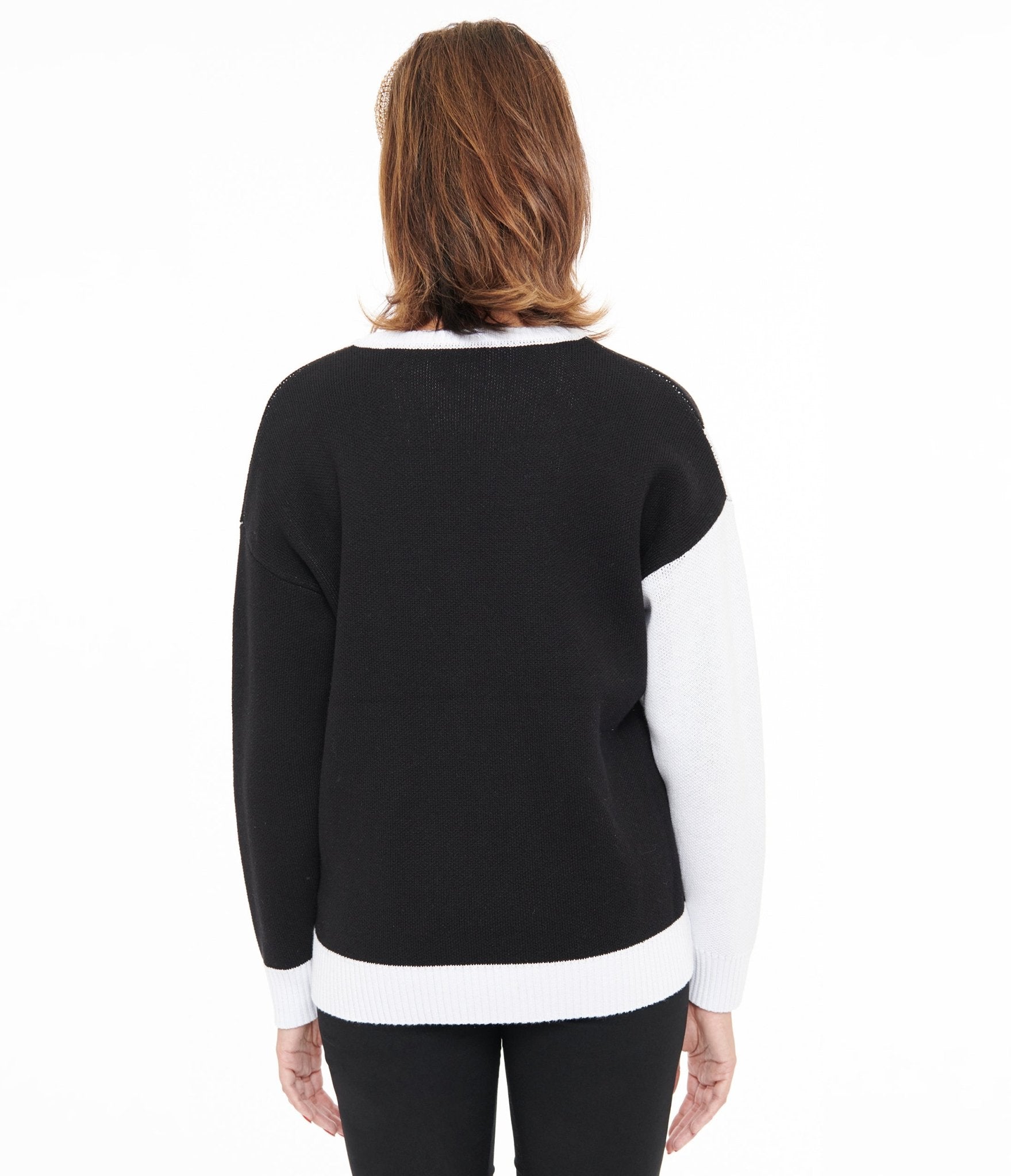 Disney Princess Collection by Unique Vintage Black & White Maleficent Aurora Sweater - Unique Vintage - Womens, TOPS, SWEATER