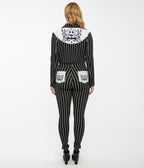 Disney The Nightmare Before Christmas by Unique Vintage Black & White Stripe Jack Skellington Stretch Pants - Womens, PANTS