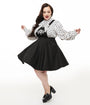 Tim BurtonÕs The Nightmare Before Christmas by Unique Vintage Plus Size Black Nightmare Before Christmas Brionne Pinafore Skirt