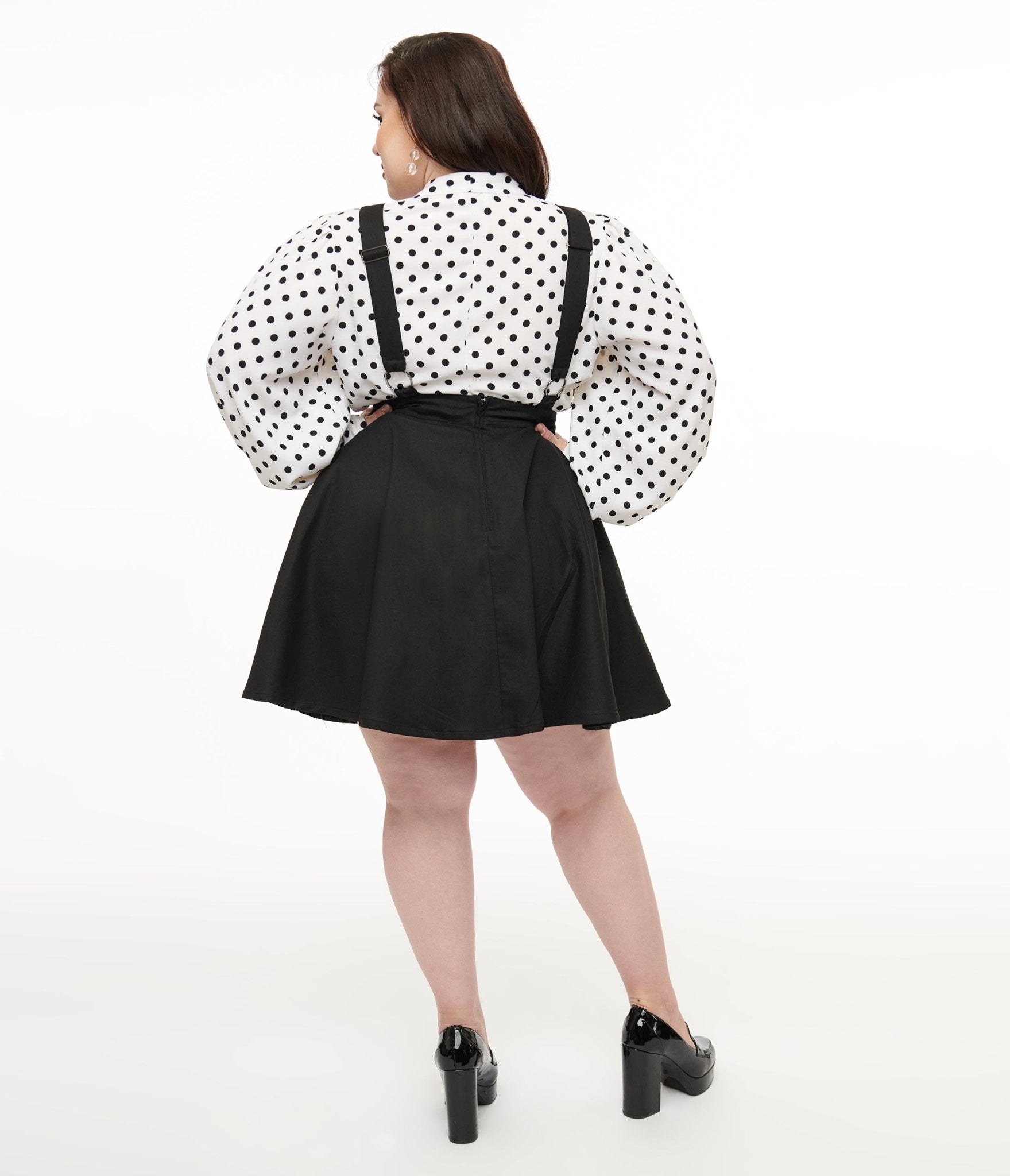 Disney Nightmare Before Christmas by Unique Vintage Plus Size Nightmare Before Christmas Pinafore Skirt - Unique Vintage