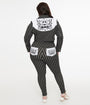Tim Burton's The Nightmare Before Christmas by Unique Vintage Plus Size Black & White Stripe Jack Skellington Stretch Pants
