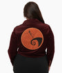 Tim BurtonÕs The Nightmare Before Christmas by Unique Vintage Plus Size Burgundy Velvet Jacket
