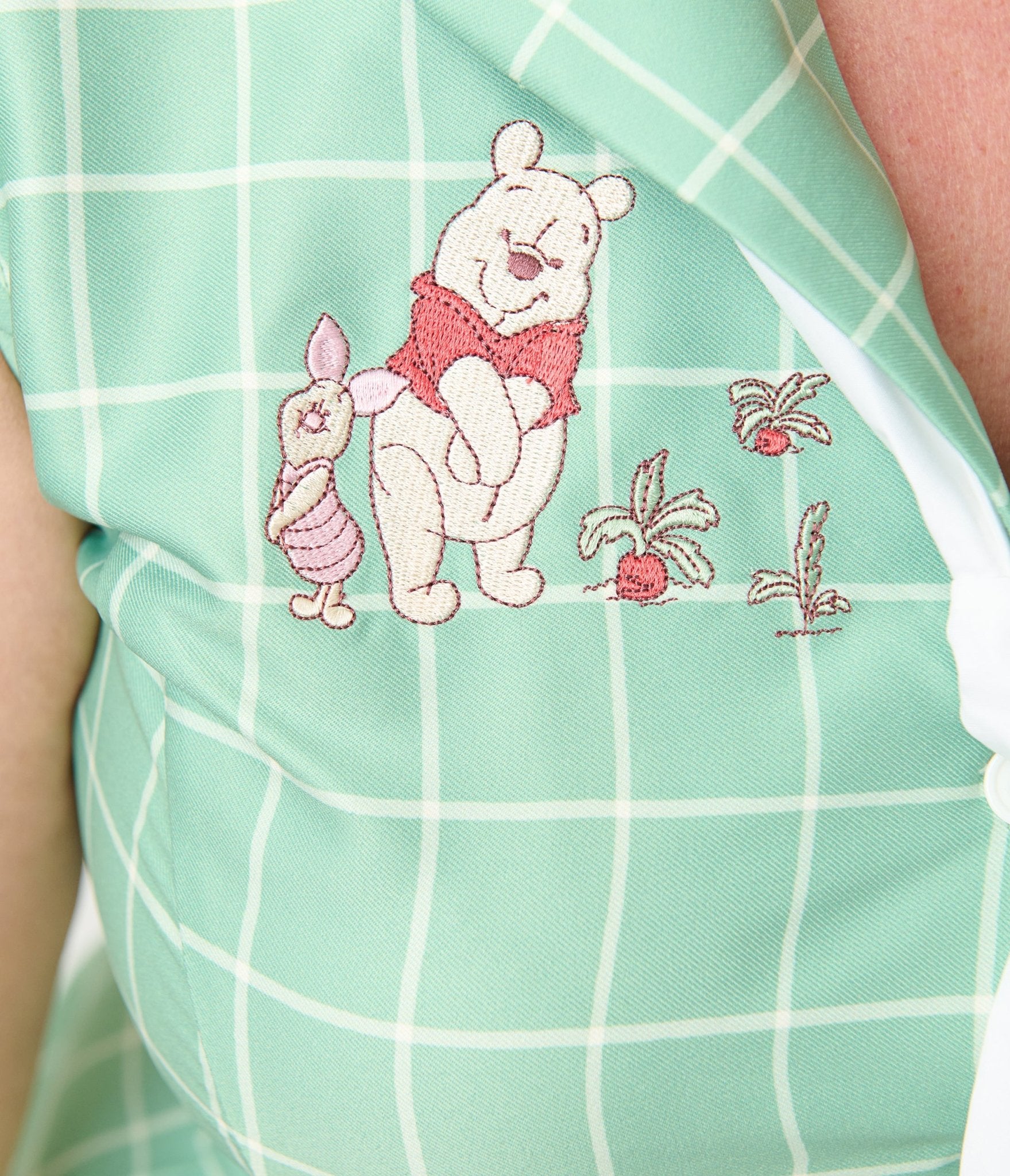 Disney Winnie the Pooh x Unique Vintage Plus Size Green Plaid Edith Swing Dress - Unique Vintage - Womens, DRESSES, SWING