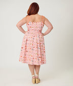 Disney Winnie the Pooh x Unique Vintage Plus Size Pooh Farm Cotton Swing Dress - Unique Vintage - Womens, DRESSES, SWING