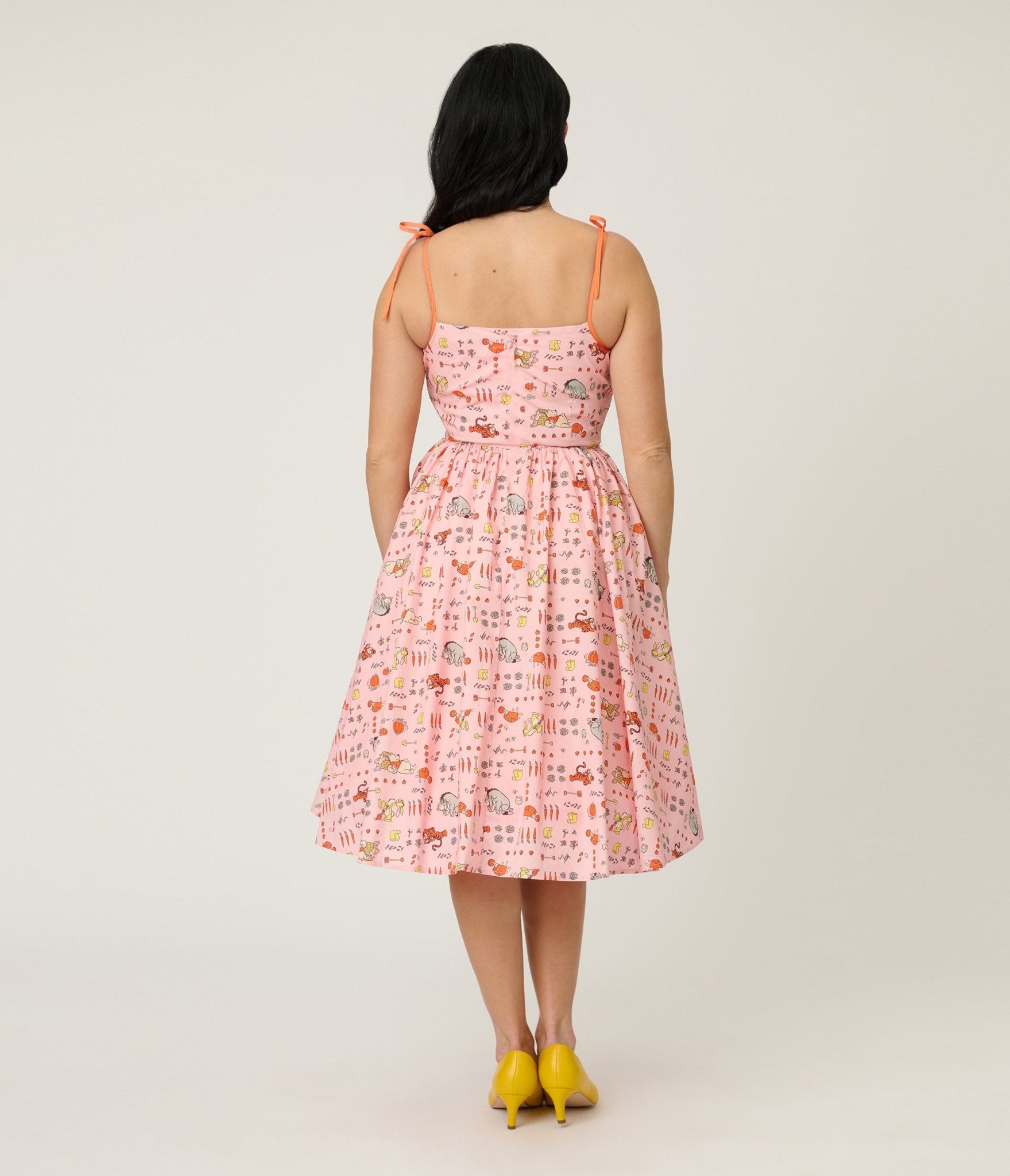 Disney Winnie the Pooh x Unique Vintage Pooh Farm Cotton Swing Dress - Unique Vintage - Womens, DRESSES, SWING