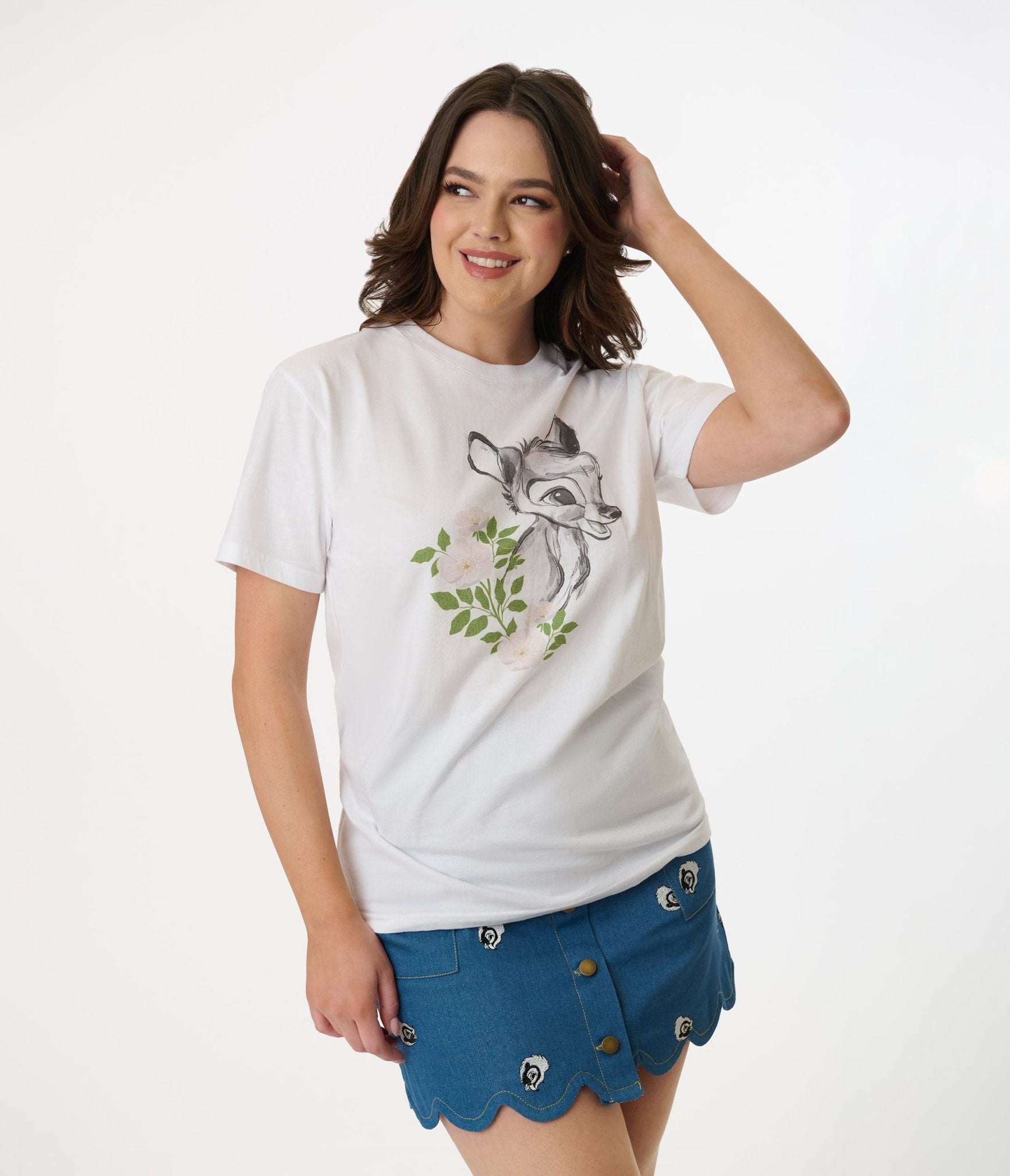 Disney's Bambi Collection by Unique Vintage Bambi Cotton Unisex Graphic Tee - Unique Vintage - Womens, GRAPHIC TEES, TEES