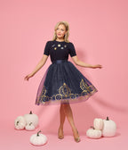 Disney's Cinderella Collection by Unique Vintage Navy Cinderella Icons Sweater - Unique Vintage - Womens, TOPS, SWEATERS