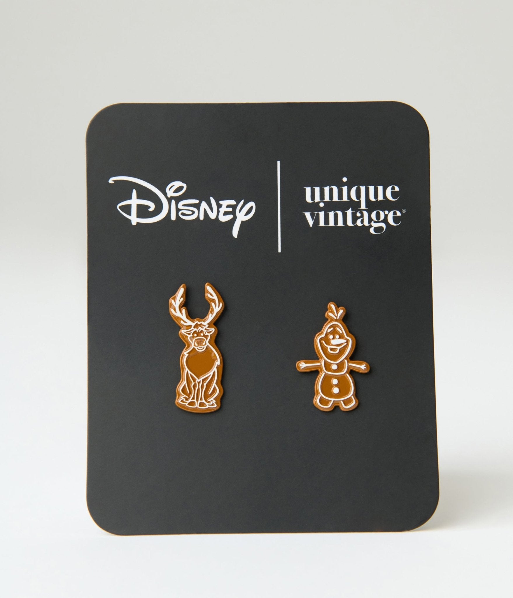 Disney's Frozen Collection by Unique Vintage Sven & Olaf Cookie Enamel Pin - Unique Vintage - Womens, ACCESSORIES, JEWELRY