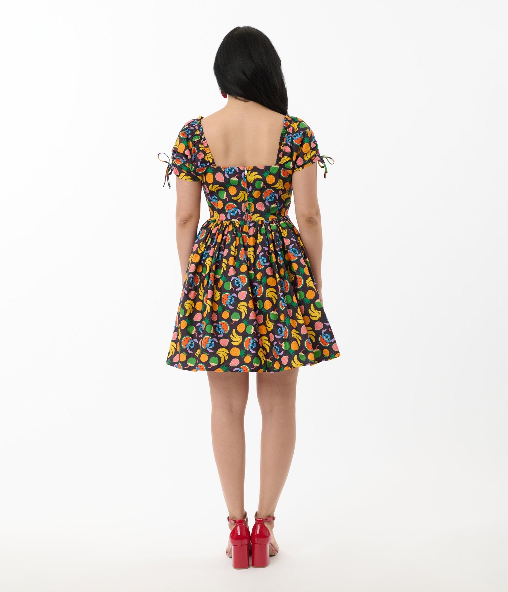 Disney's Lilo & Stitch collection by Unique Vintage Stitch Fruit Print Swing Dress - Unique Vintage - Womens, DRESSES, FLARE