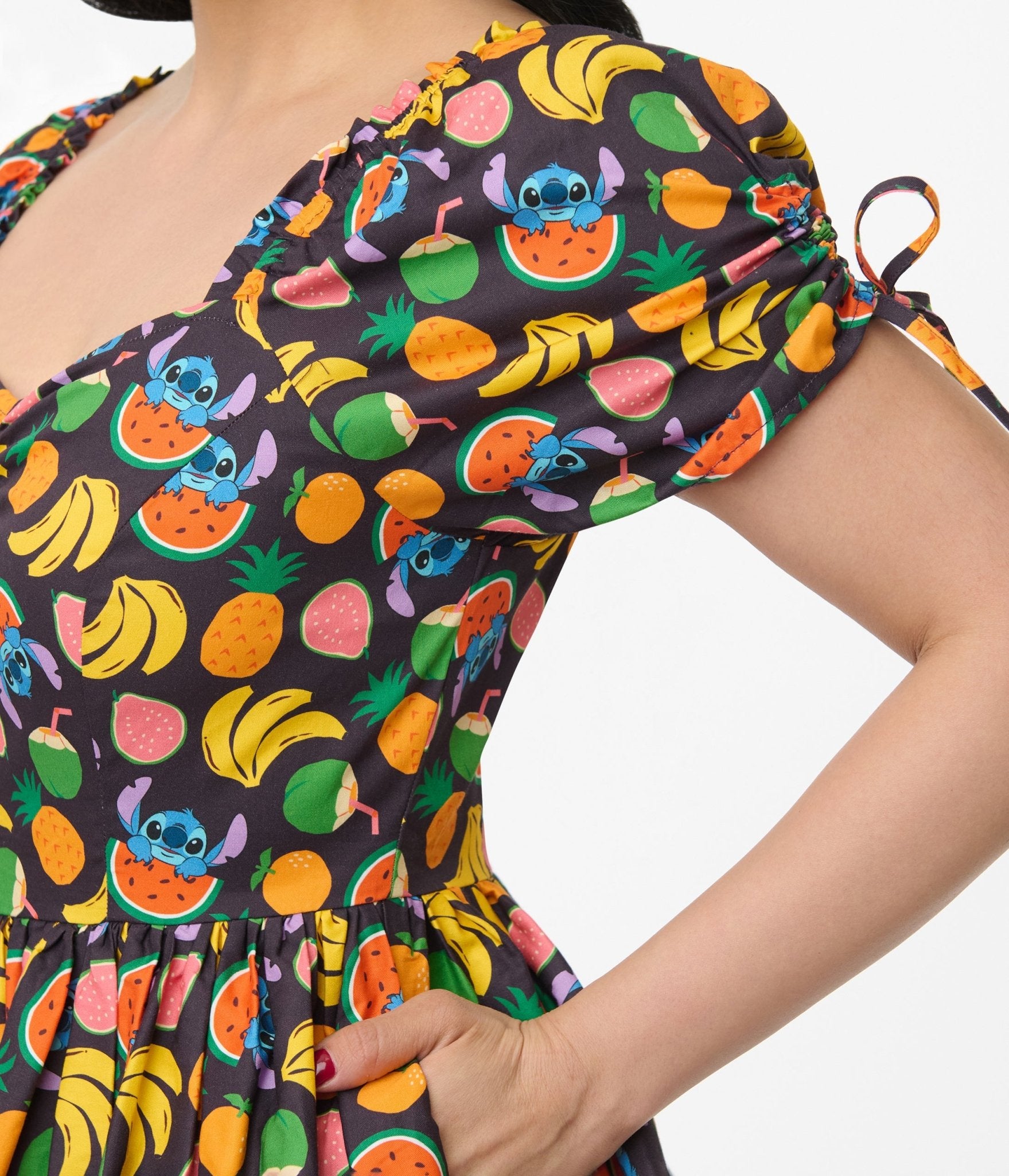 Disney's Lilo & Stitch collection by Unique Vintage Stitch Fruit Print Swing Dress - Unique Vintage - Womens, DRESSES, FLARE
