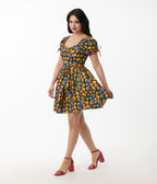 Disney's Lilo & Stitch collection by Unique Vintage Stitch Fruit Print Swing Dress - Unique Vintage - Womens, DRESSES, FLARE