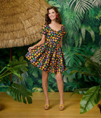 Disney's Lilo & Stitch collection by Unique Vintage Stitch Fruit Print Swing Dress - Unique Vintage - Womens, DRESSES, FLARE