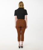 Disney's Mickey & Friends Collection by Unique Vintage Orange & Black Mickey Gingham Capri Pants - Unique Vintage - Womens, BOTTOMS, PANTS