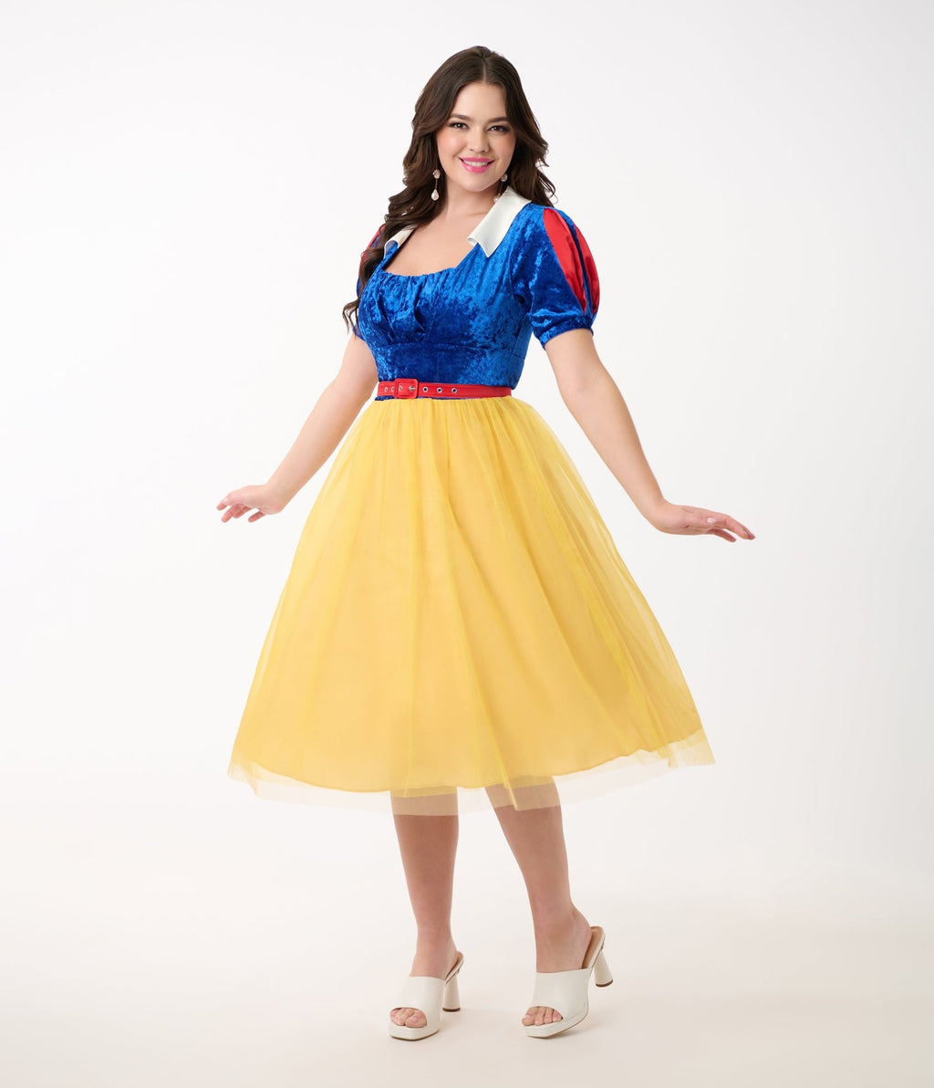 Disney's Snow White Collection by Unique Vintage Iconic Snow White Swing Dress - Unique Vintage - Womens, DRESSES, SWING