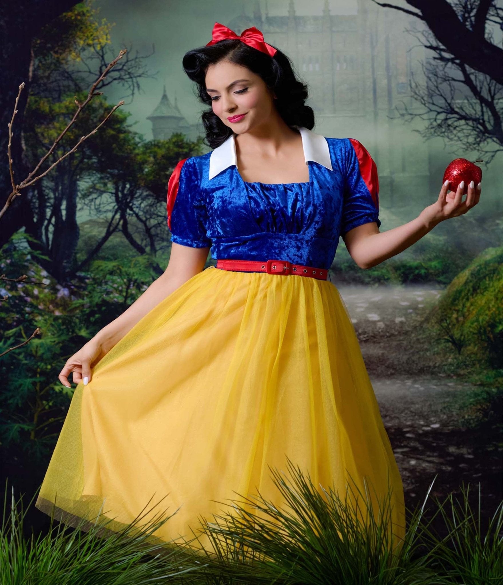 Disney's Snow White Collection by Unique Vintage Iconic Snow White Swing Dress - Unique Vintage - Womens, DRESSES, SWING