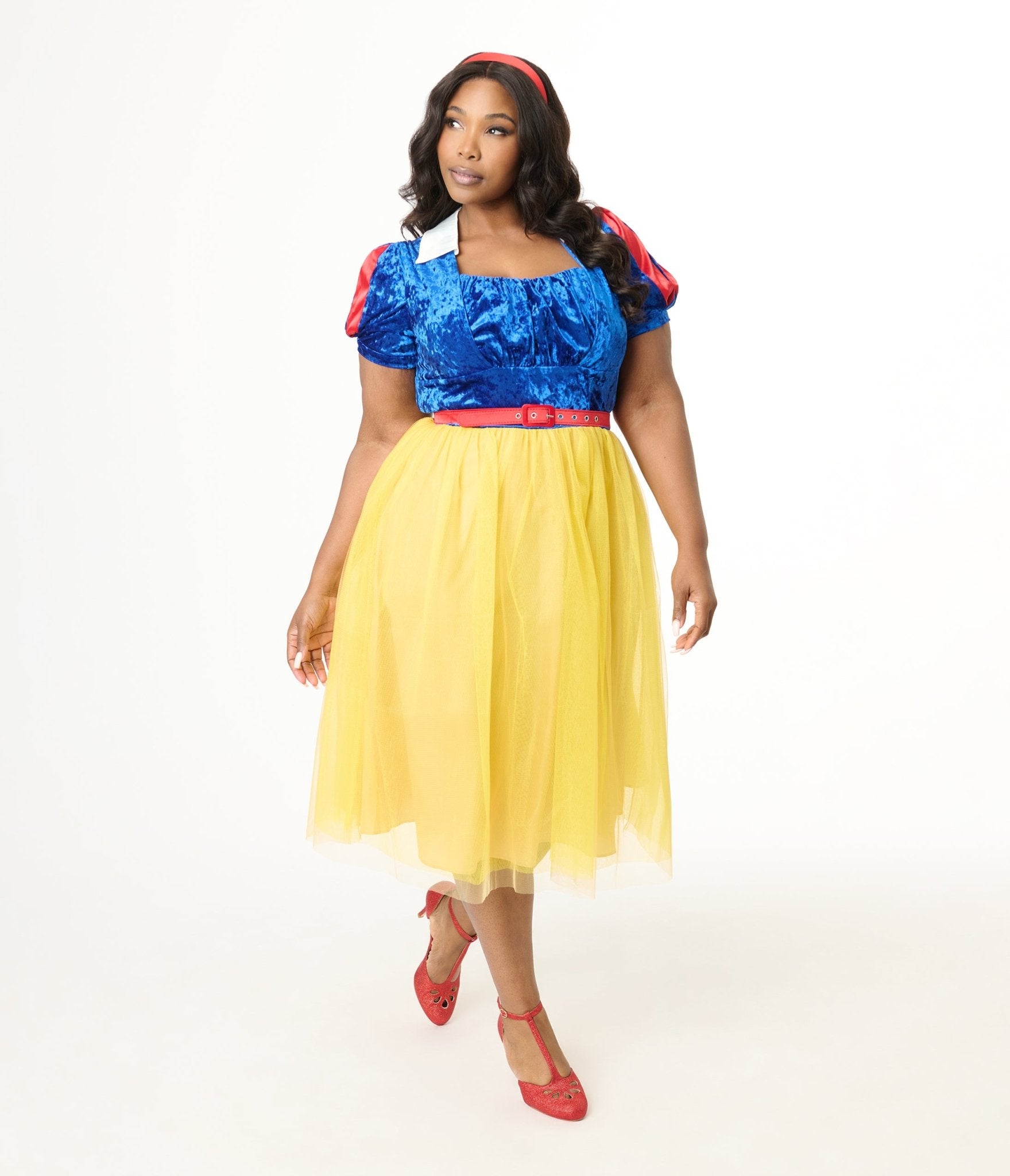 Disney's Snow White Collection by Unique Vintage Plus Size Iconic Snow White Swing Dress - Unique Vintage - Womens, DRESSES