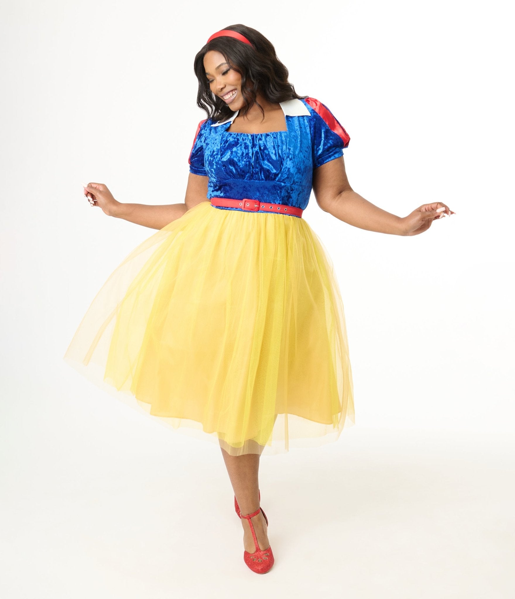 Disney's Snow White Collection by Unique Vintage Plus Size Iconic Snow White Swing Dress - Unique Vintage - Womens, DRESSES