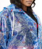 Disney's Snow White Collection by Unique Vintage Plus Size Snow White Print Hooded Raincoat - Unique Vintage - OUTERWEAR
