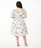 Disney's The Lady & The Tramp by Unique Vintage Plus Size Button Front Swing Dress - Unique Vintage - Womens, DRESSES, SWING