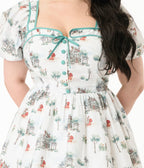 Disney's The Lady & The Tramp by Unique Vintage Plus Size Button Front Swing Dress - Unique Vintage - Womens, DRESSES, SWING