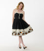 Disney's Winnie The Pooh Collection by Unique Vintage Pooh & Tigger Halloween Pumpkin Print Cotton Swing Dress
