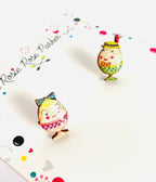 Easter Egg Couple Earrings - Unique Vintage - Womens, ACCESSORIES, JEWELRY