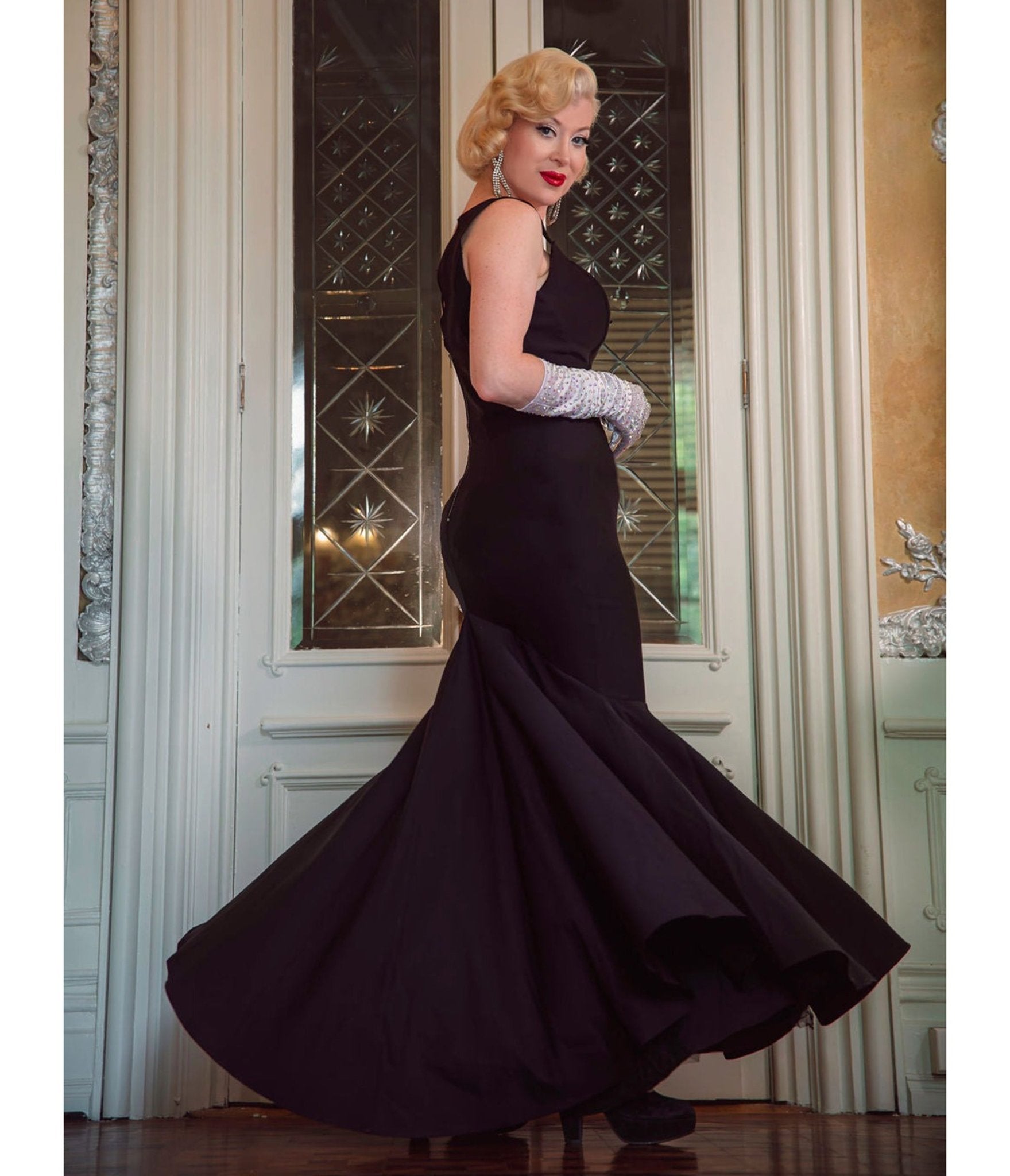 white christmas betty black dress The Betty Haynes White Christmas Gown M