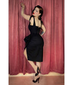 Elle Rebel Black Bora Bora Sarong Dress - Unique Vintage - Womens, DRESSES, MIDI