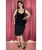 Elle Rebel Black Bora Bora Sarong Dress - Unique Vintage - Womens, DRESSES, MIDI