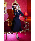 Elle Rebel Black Fair Verona Swing Dress - Unique Vintage - Womens, DRESSES, SWING