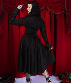 Elle Rebel Black Marquise Revolution Shirt Dress - Unique Vintage - Womens, DRESSES, MIDI
