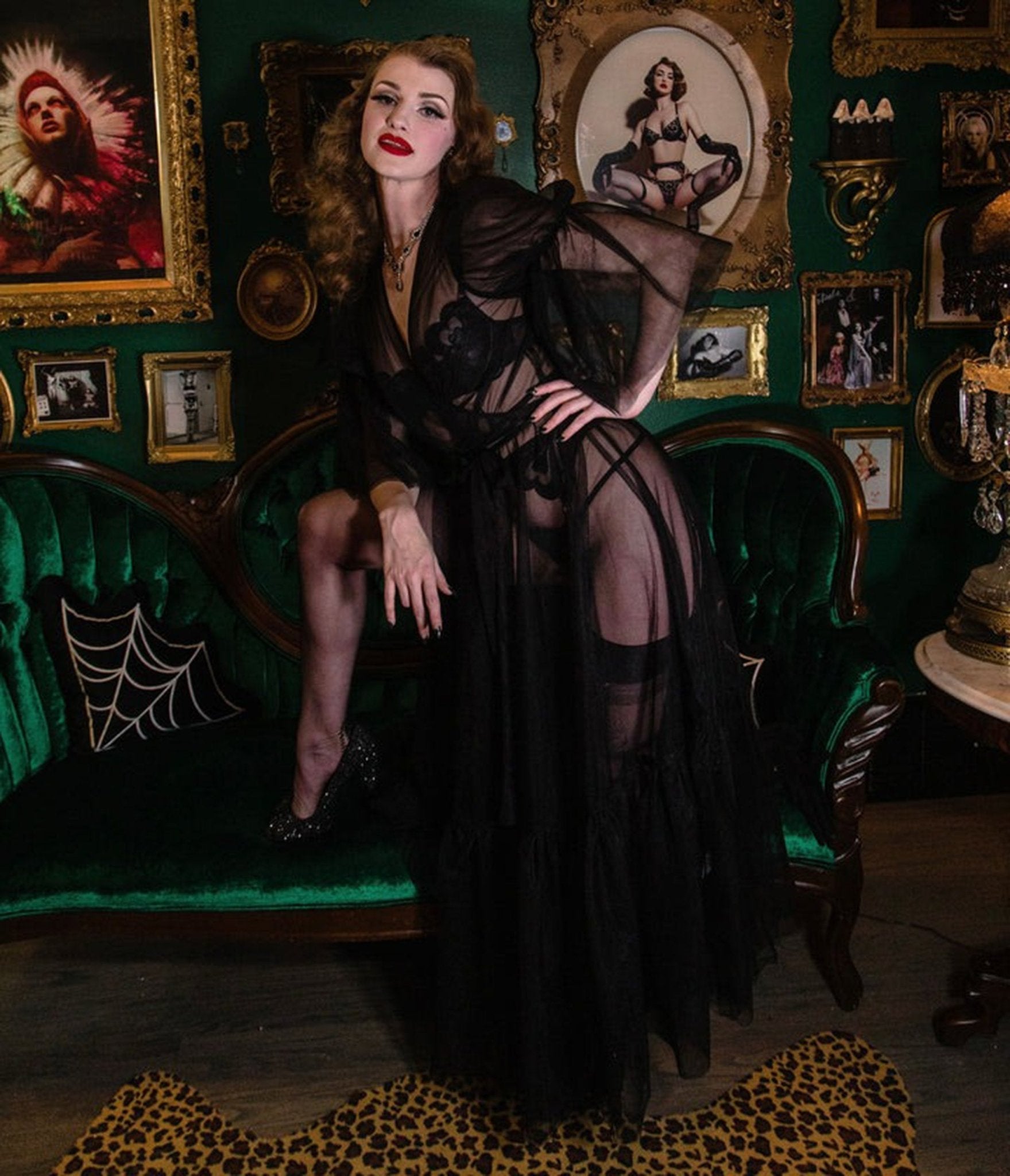 Elle Rebel Black Sheer Timeless Temptress Tulle Robe Dress Unique Vintage Elle Rebel Black Sheer Timeless Temptress Tulle Robe Dress Unique Vintage