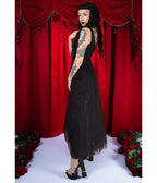 Elle Rebel Black Sheer Wicked and Wild Maxi Dress - Unique Vintage - Womens, DRESSES, MAXI