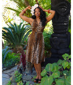 Elle Rebel Leopard Orleans Swing Dress - Unique Vintage - Womens, DRESSES, SWING