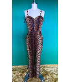Elle Rebel Leopard Sumatra Jumpsuit - Unique Vintage - Womens, BOTTOMS, ROMPERS AND JUMPSUITS