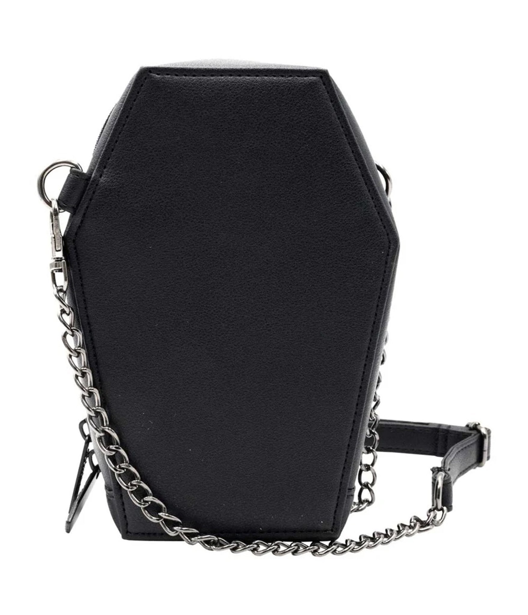 Elvira Dagger Coffin Mini Crossbody Purse - Unique Vintage - Womens, ACCESSORIES, HANDBAGS