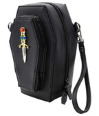 Elvira Dagger Coffin Mini Crossbody Purse - Unique Vintage - Womens, ACCESSORIES, HANDBAGS