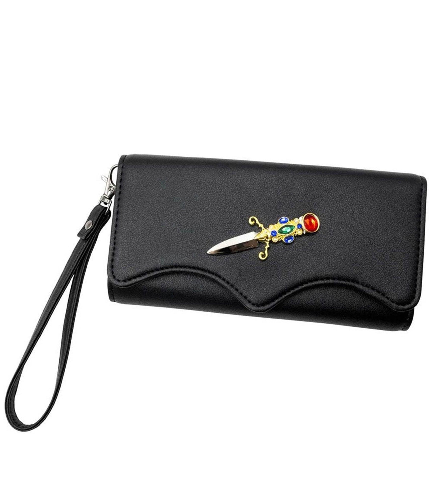 Elvira Dagger Trifold Wallet - Unique Vintage - Womens, ACCESSORIES, HANDBAGS