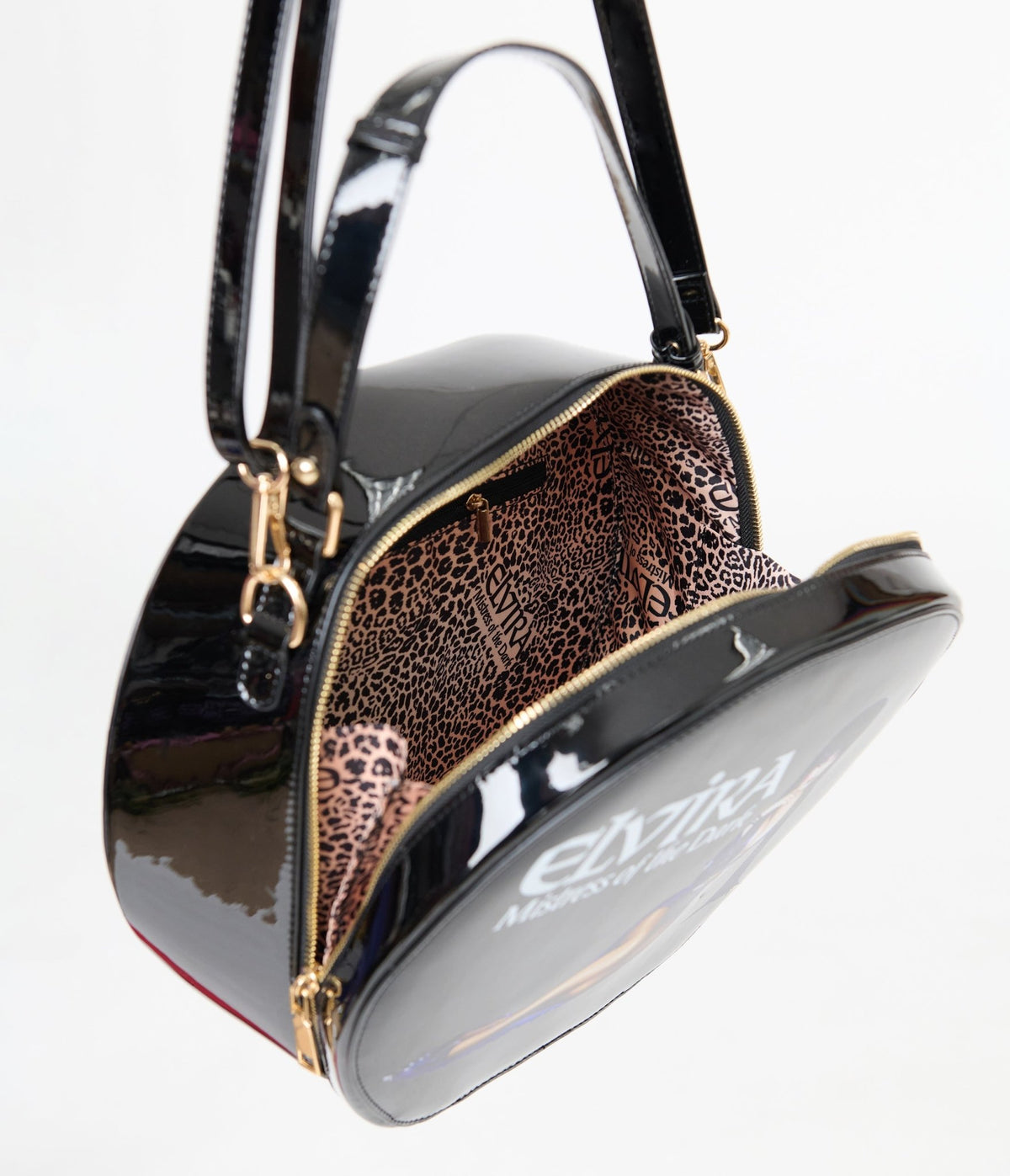 Elvira x Unique Vintage Black Elvira Circle Bag - Unique Vintage - Womens, ACCESSORIES, HANDBAGS