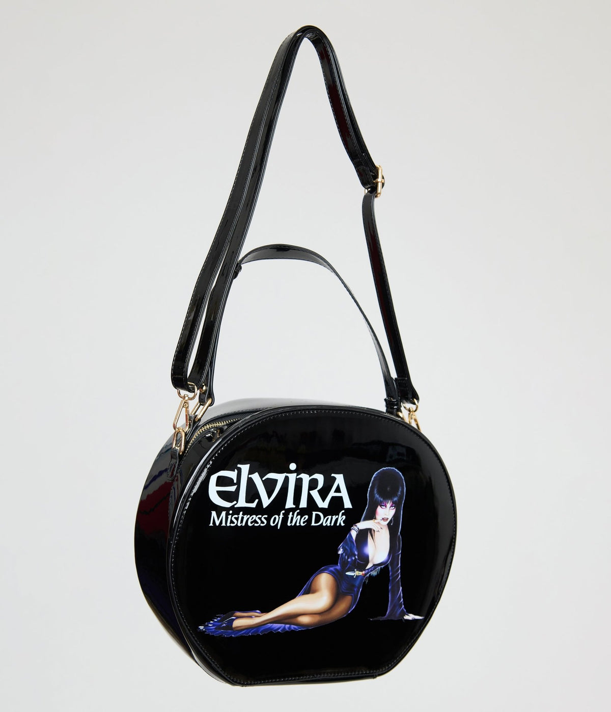 Elvira x Unique Vintage Black Elvira Circle Bag - Unique Vintage - Womens, ACCESSORIES, HANDBAGS